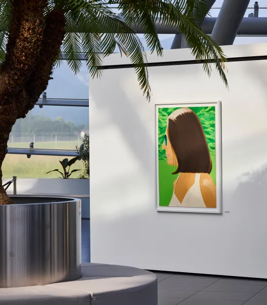 Architecture, plants, art exhibition